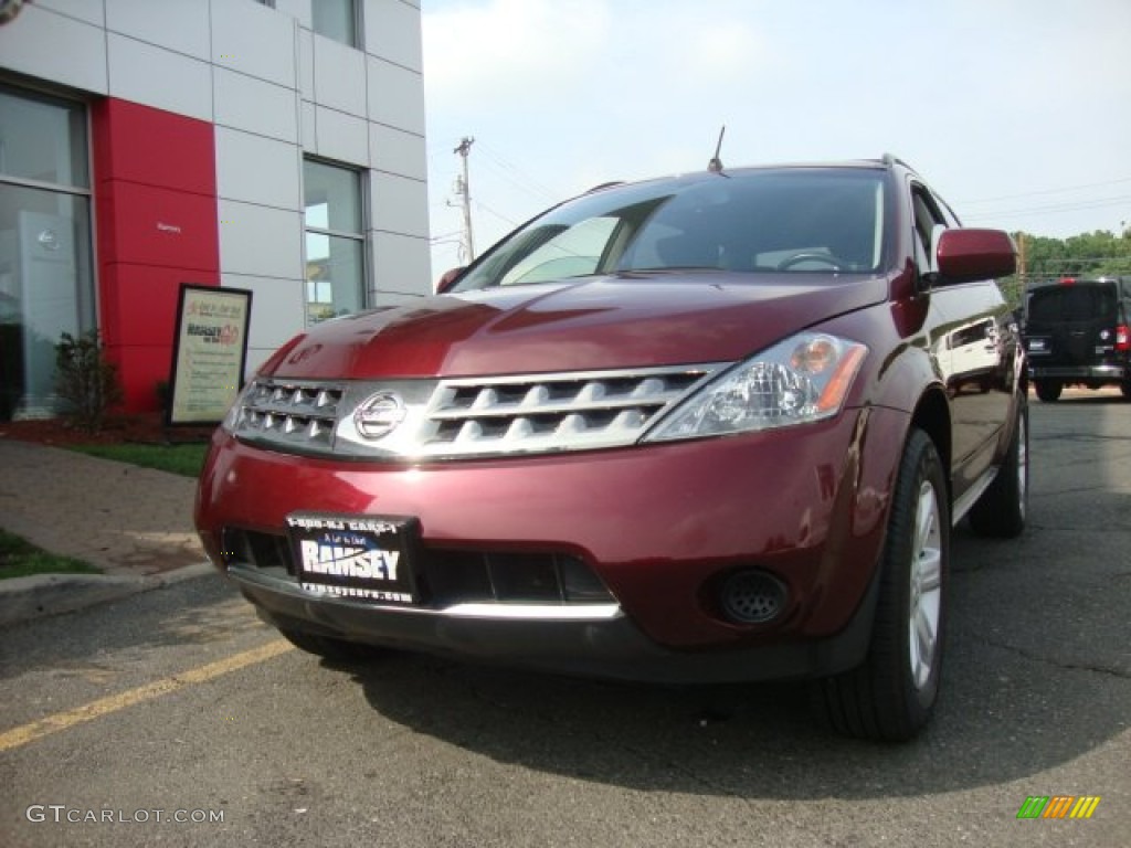 2007 Murano S AWD - Merlot Pearl / Charcoal photo #1