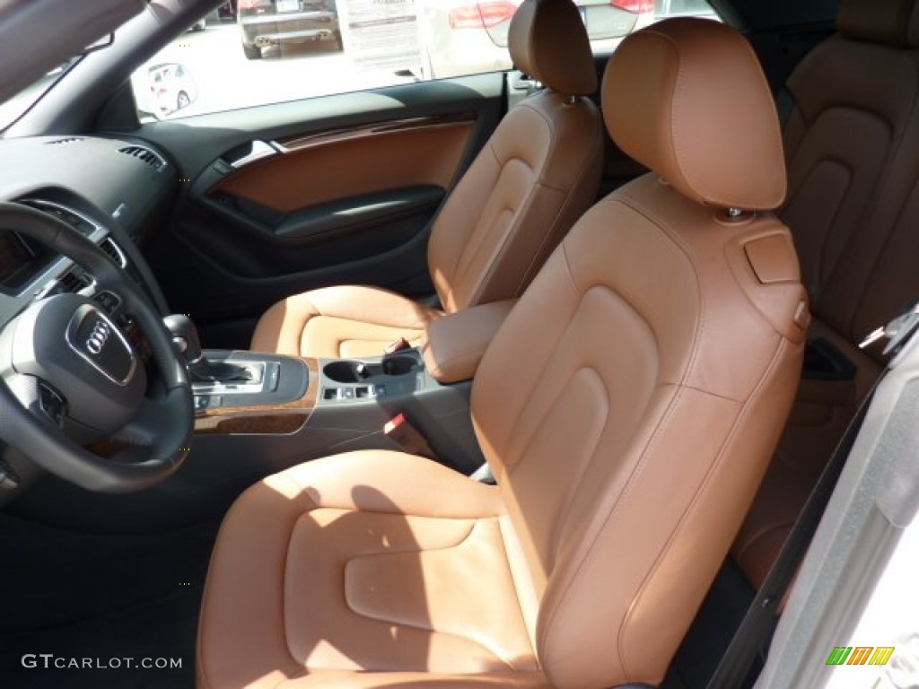 Cinnamon Brown Interior 2010 Audi A5 2.0T Cabriolet Photo #50862049