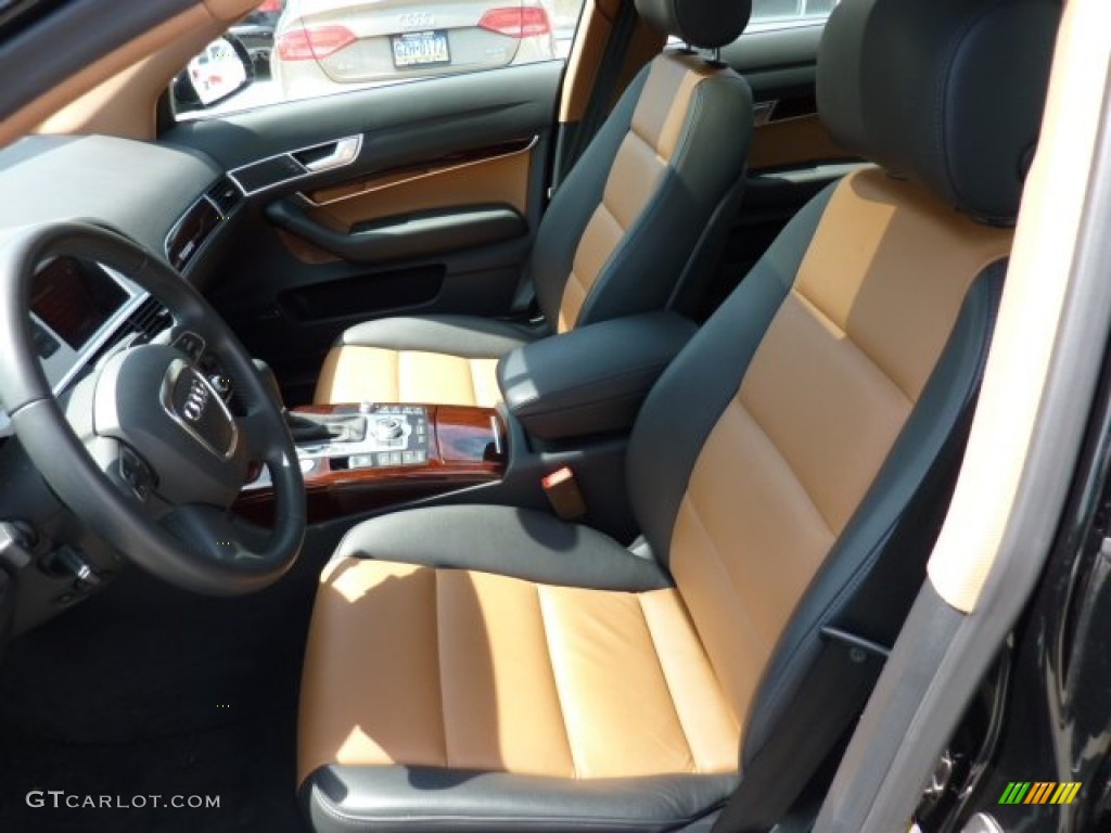 Amaretto/Black Interior 2010 Audi A6 3.0 TFSI quattro Sedan Photo #50862487