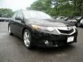 2009 Crystal Black Pearl Acura TSX Sedan  photo #4