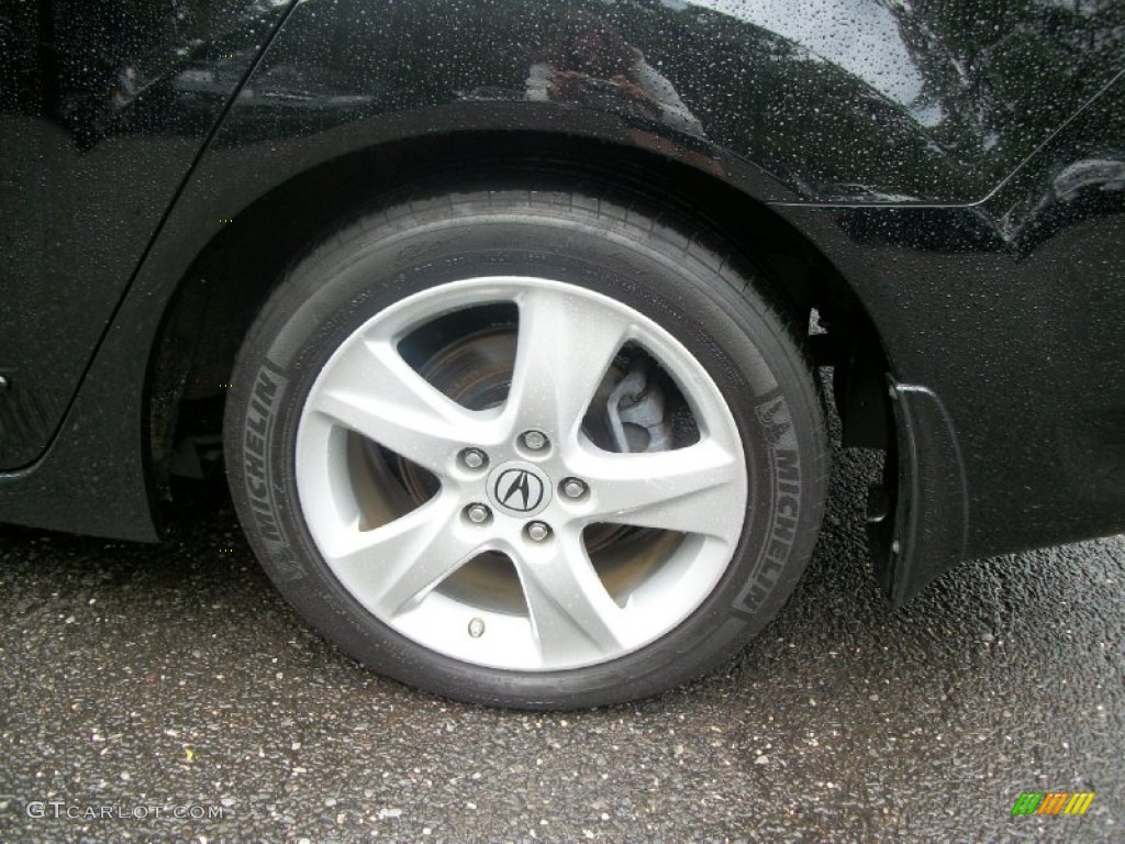 2009 TSX Sedan - Crystal Black Pearl / Parchment photo #7