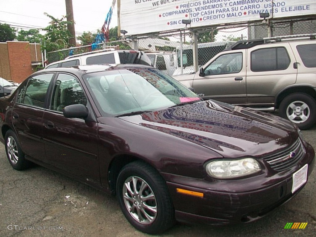2000 Malibu Sedan - Dark Cherry Metallic / Neutral photo #2