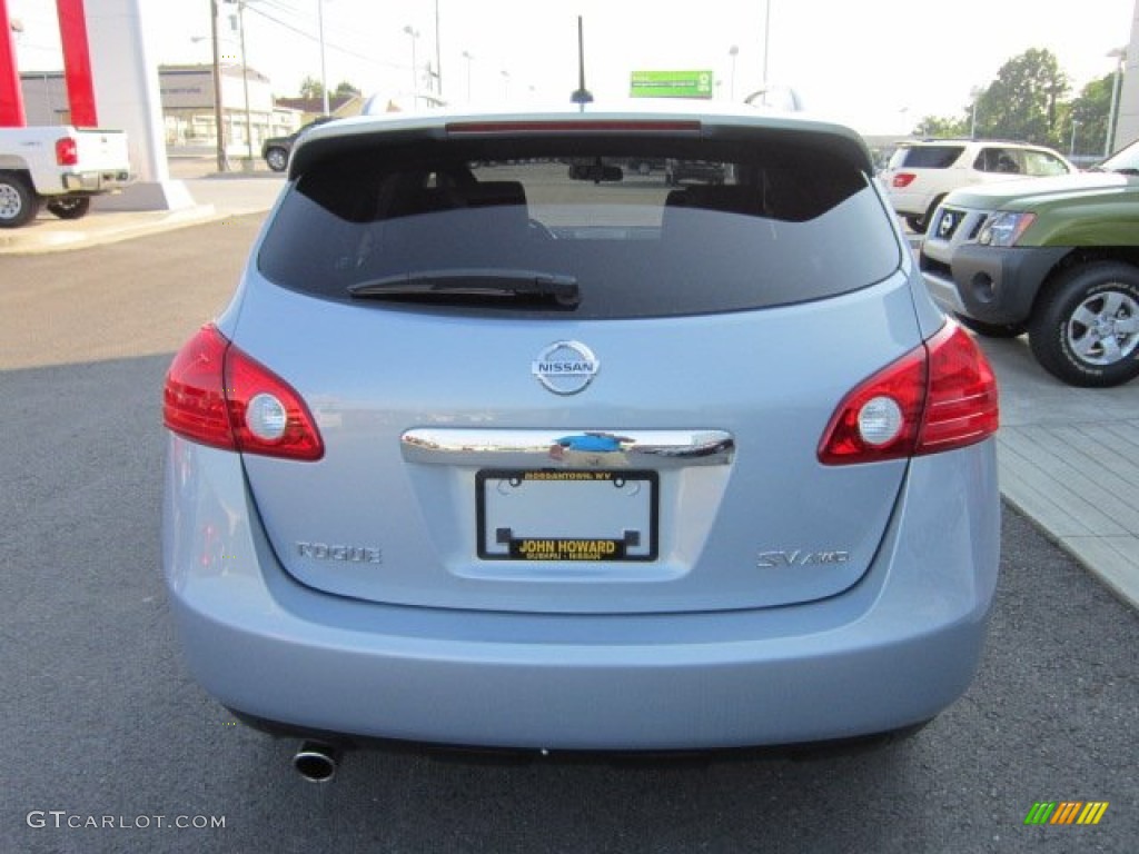 2011 Rogue SV AWD - Frosted Steel Metallic / Black photo #8