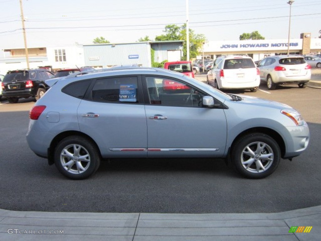2011 Rogue SV AWD - Frosted Steel Metallic / Black photo #10