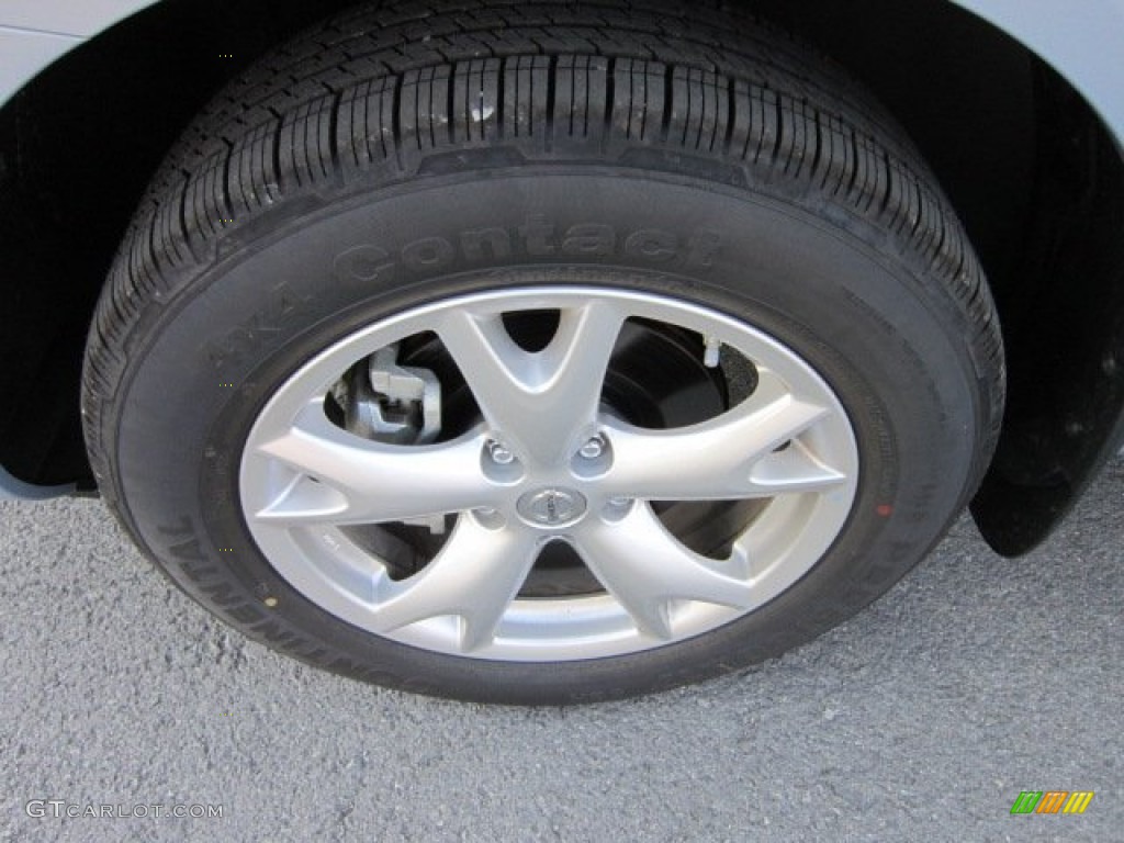 2011 Rogue SV AWD - Frosted Steel Metallic / Black photo #13