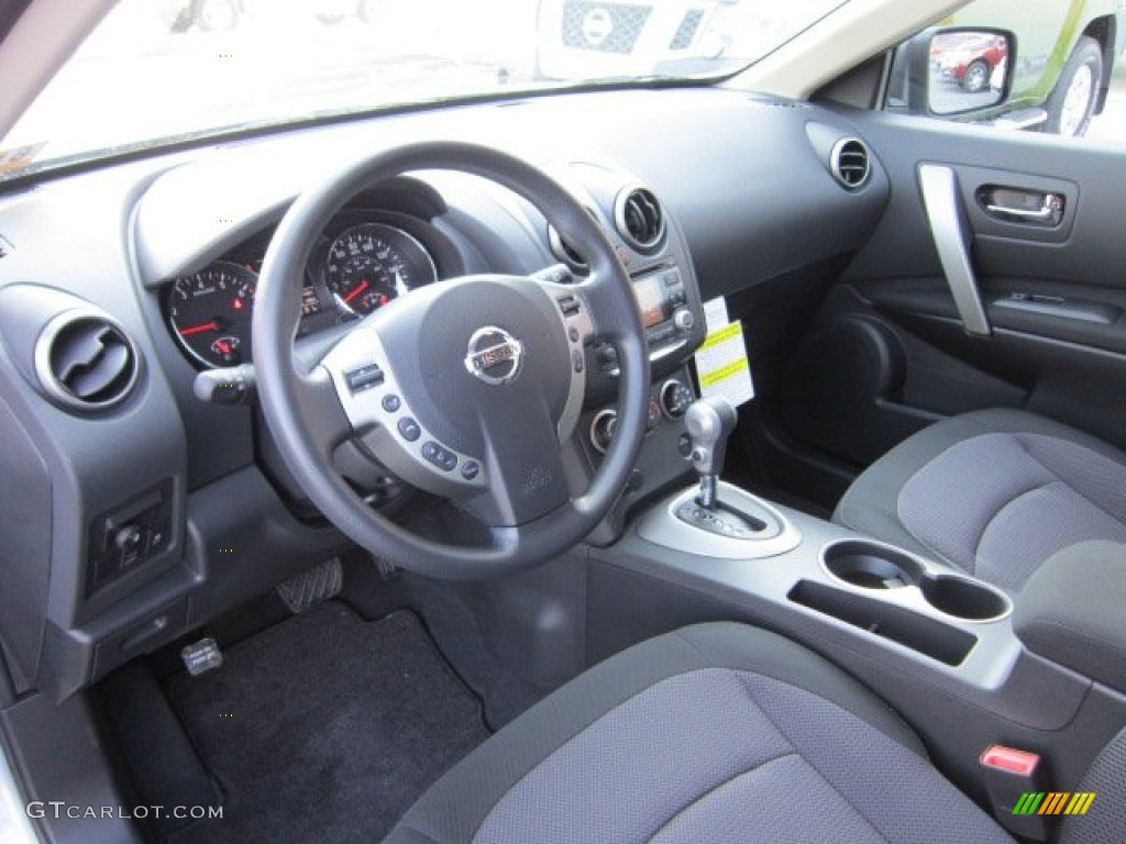 2011 Rogue SV AWD - Frosted Steel Metallic / Black photo #14