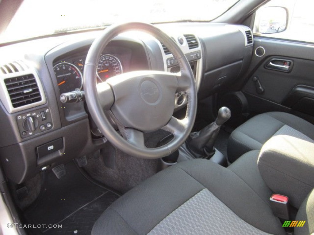 Ebony Interior 2009 Chevrolet Colorado Extended Cab 4x4 Photo #50869643