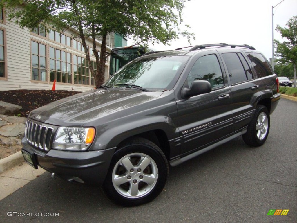 2003 Grand Cherokee Overland 4x4 - Graphite Metallic / Dark Slate Gray/Light Slate Gray photo #2