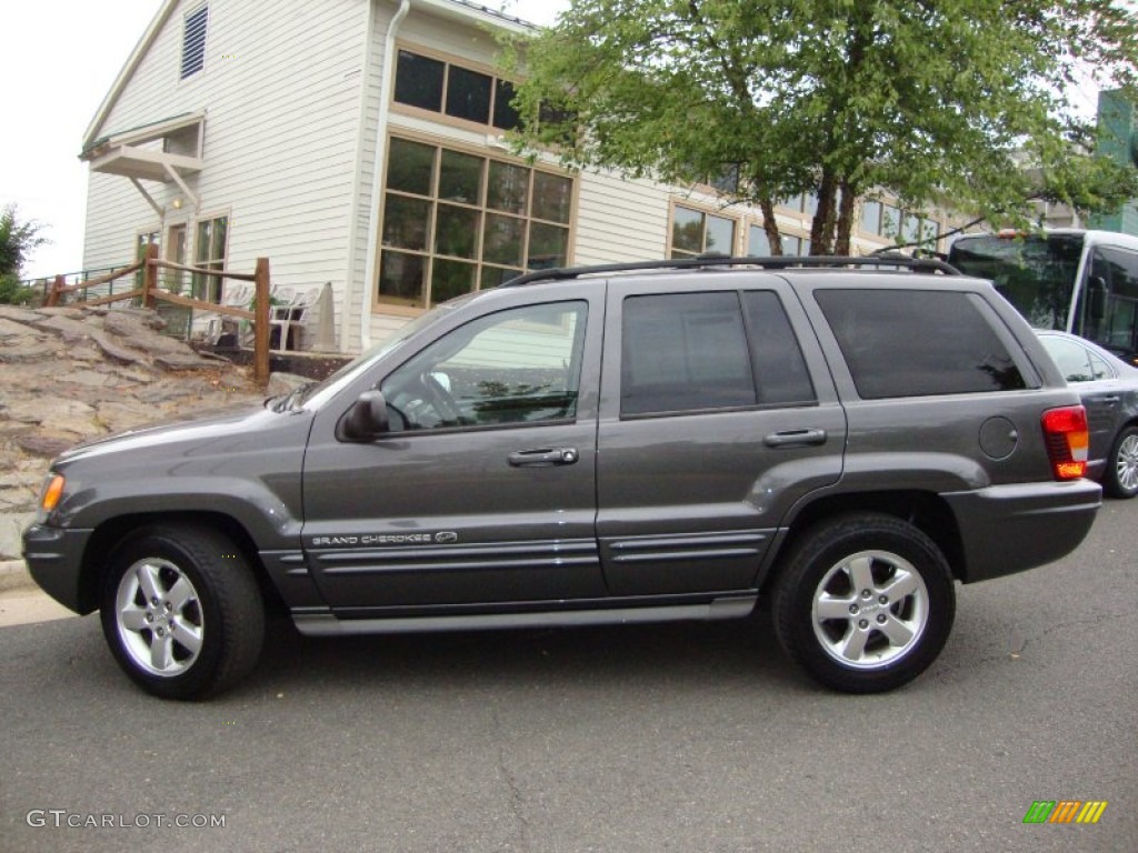 2003 Grand Cherokee Overland 4x4 - Graphite Metallic / Dark Slate Gray/Light Slate Gray photo #3