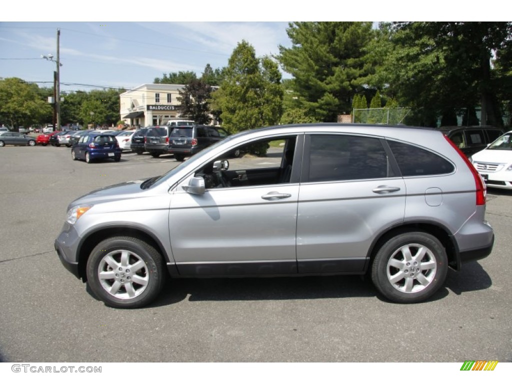 2008 CR-V EX-L 4WD - Whistler Silver Metallic / Black photo #10