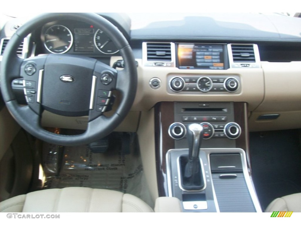 2010 Land Rover Range Rover Sport HSE Almond/Nutmeg Stitching Dashboard Photo #50873728
