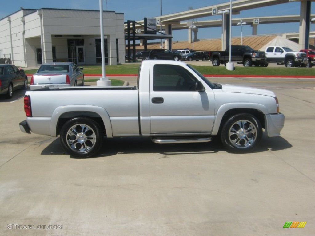 2006 Silverado 1500 LS Regular Cab - Silver Birch Metallic / Dark Charcoal photo #6