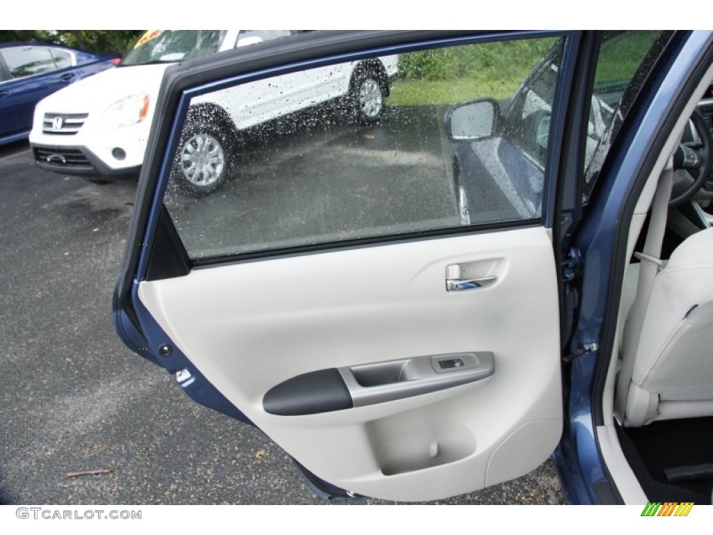2010 Subaru Impreza 2.5i Sedan Ivory Door Panel Photo #50874514