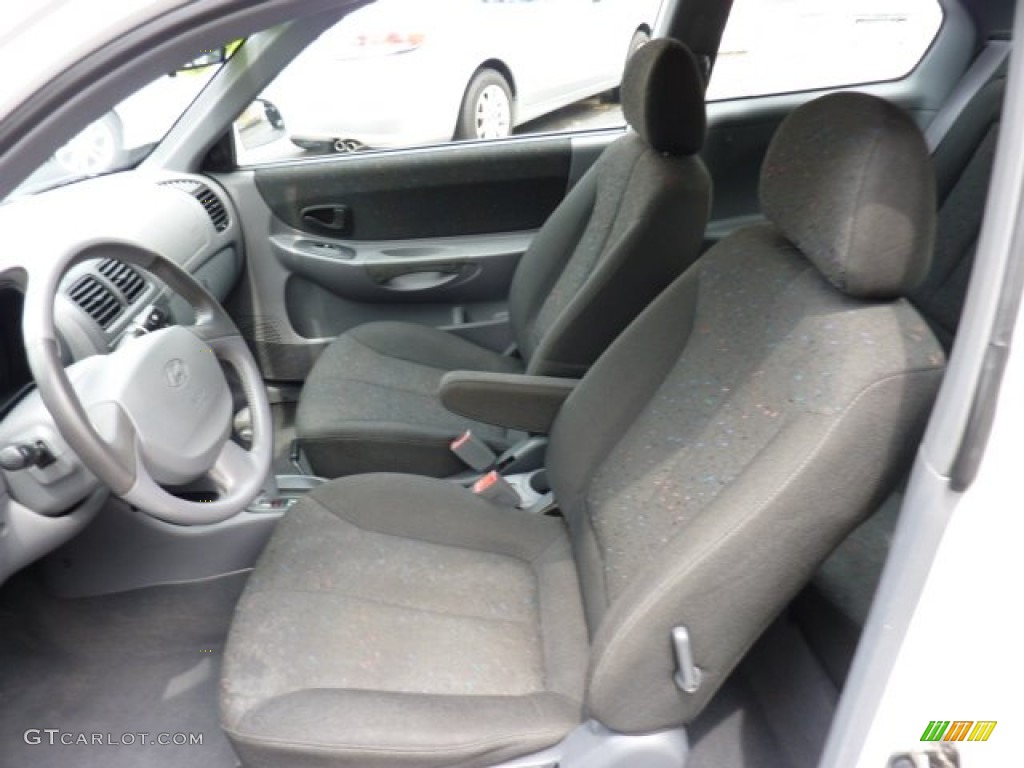 Gray Interior 2003 Hyundai Accent GT Coupe Photo #50874571