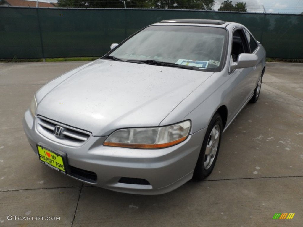 2001 Accord EX Coupe - Satin Silver Metallic / Charcoal photo #7