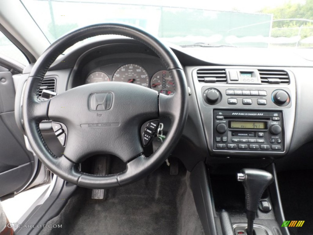 2001 Honda Accord EX Coupe Charcoal Dashboard Photo #50874997