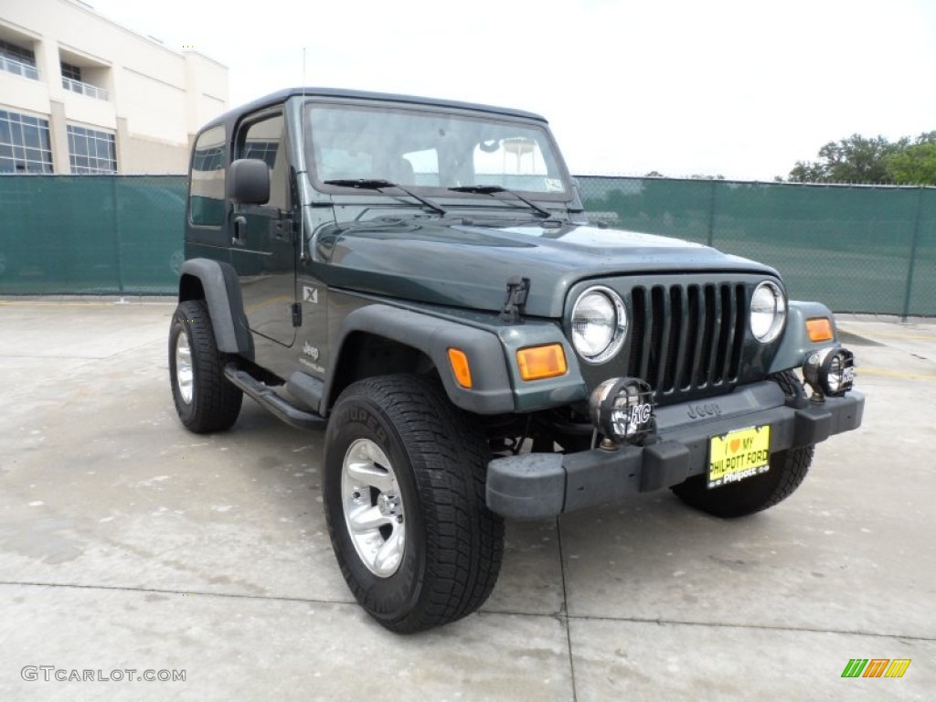 2004 Wrangler X 4x4 - Shale Green Metallic / Khaki photo #1