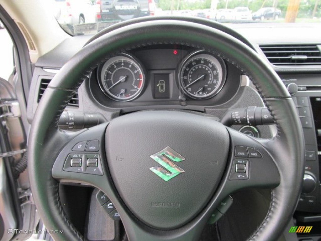 2010 Suzuki Kizashi SLS Black Steering Wheel Photo #50876905