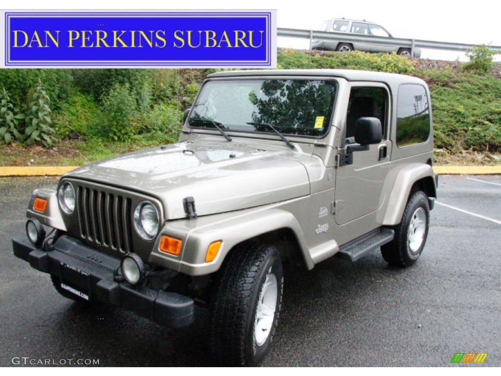 2004 Wrangler Sahara 4x4 - Light Khaki Metallic / Khaki photo #1
