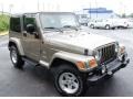 2004 Light Khaki Metallic Jeep Wrangler Sahara 4x4  photo #4