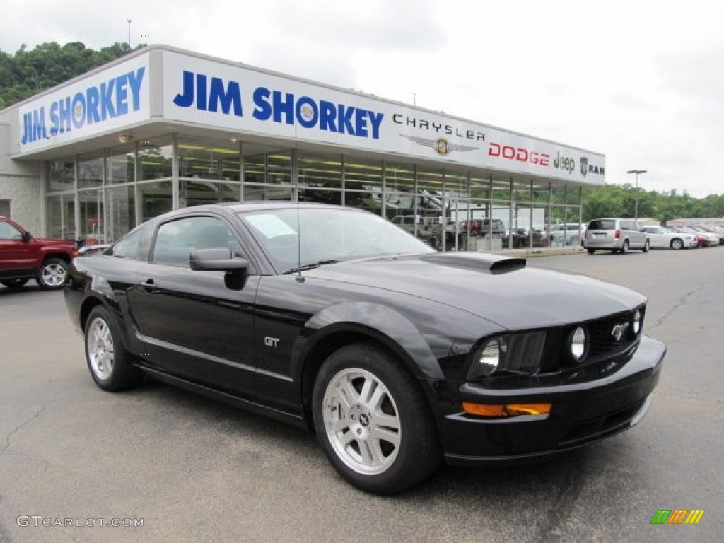 2008 Mustang GT Premium Coupe - Black / Dark Charcoal photo #1
