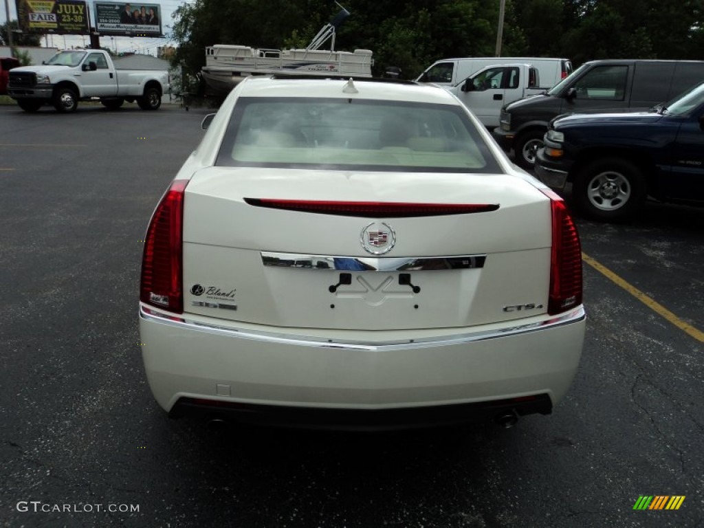 2009 CTS 4 AWD Sedan - White Diamond Tri-Coat / Cashmere/Cocoa photo #31