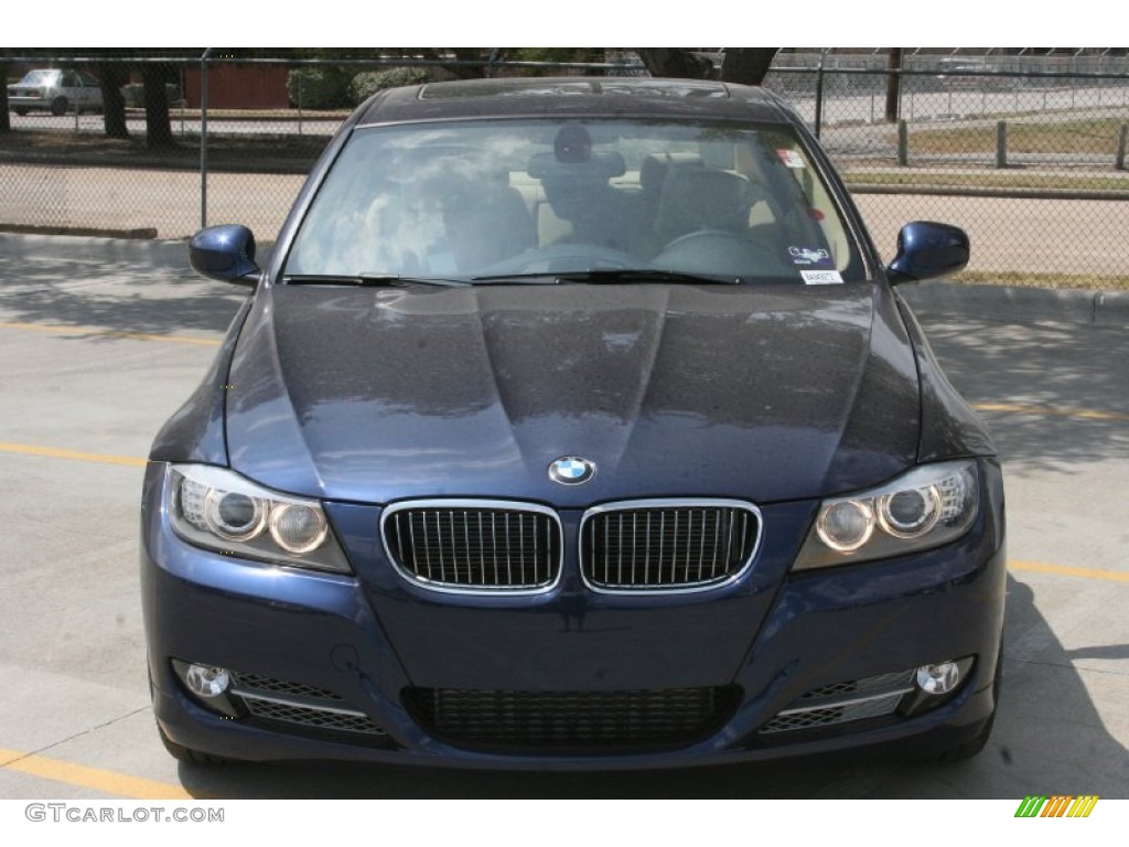 2011 3 Series 335d Sedan - Deep Sea Blue Metallic / Beige Dakota Leather photo #2