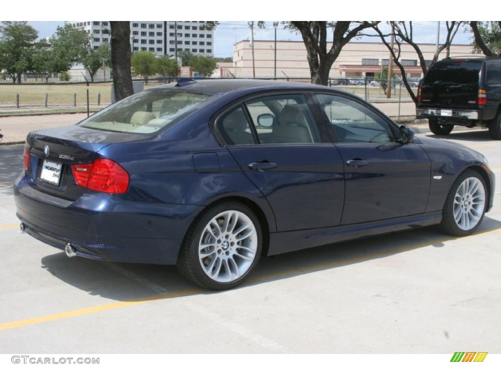 2011 3 Series 335d Sedan - Deep Sea Blue Metallic / Beige Dakota Leather photo #3