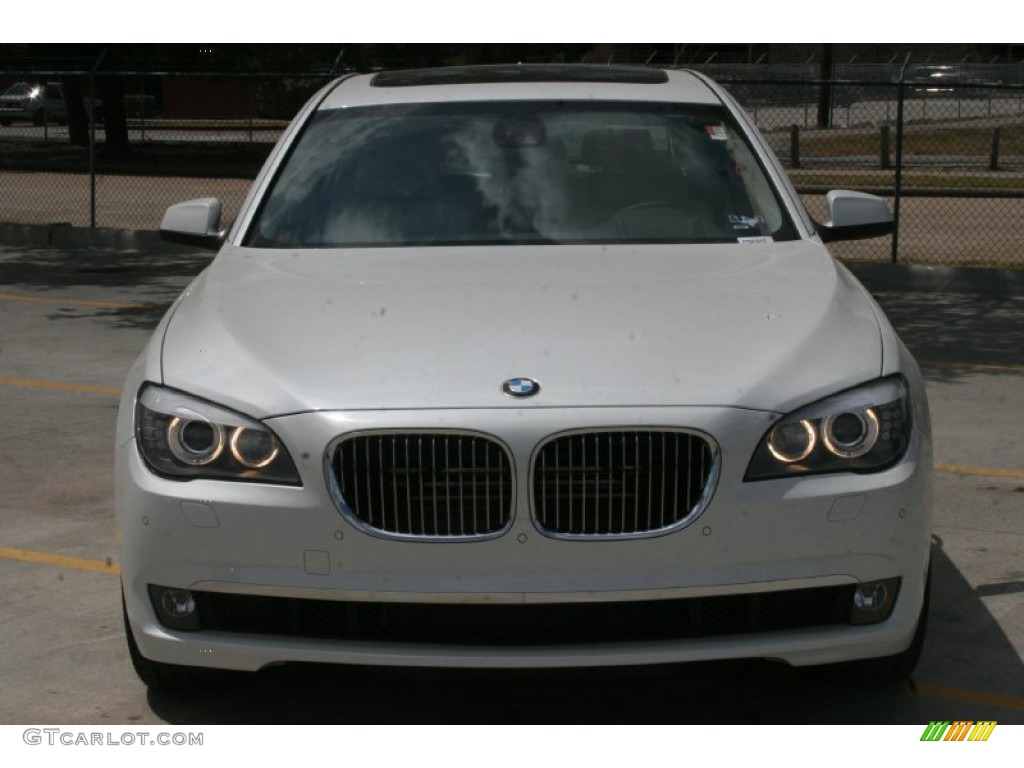 2012 7 Series 750Li Sedan - Mineral White Metallic / Oyster/Black photo #2