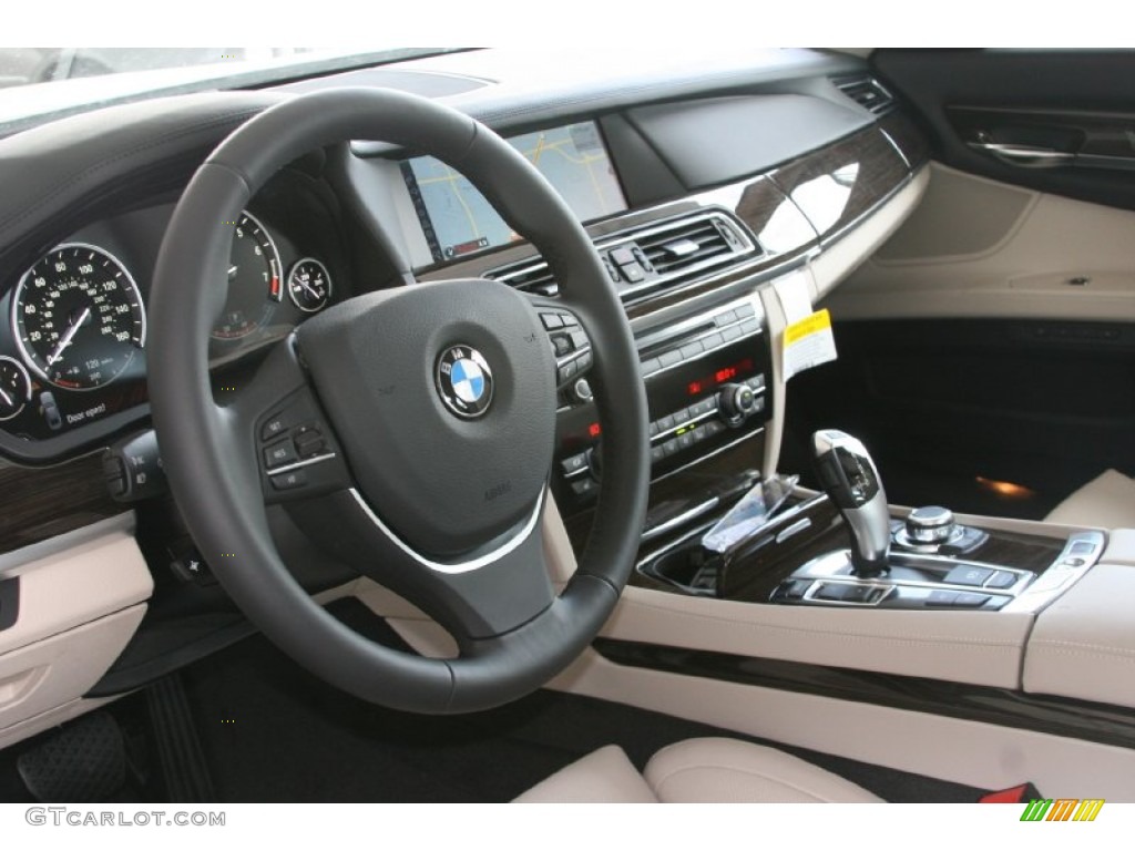 2012 7 Series 750Li Sedan - Mineral White Metallic / Oyster/Black photo #11