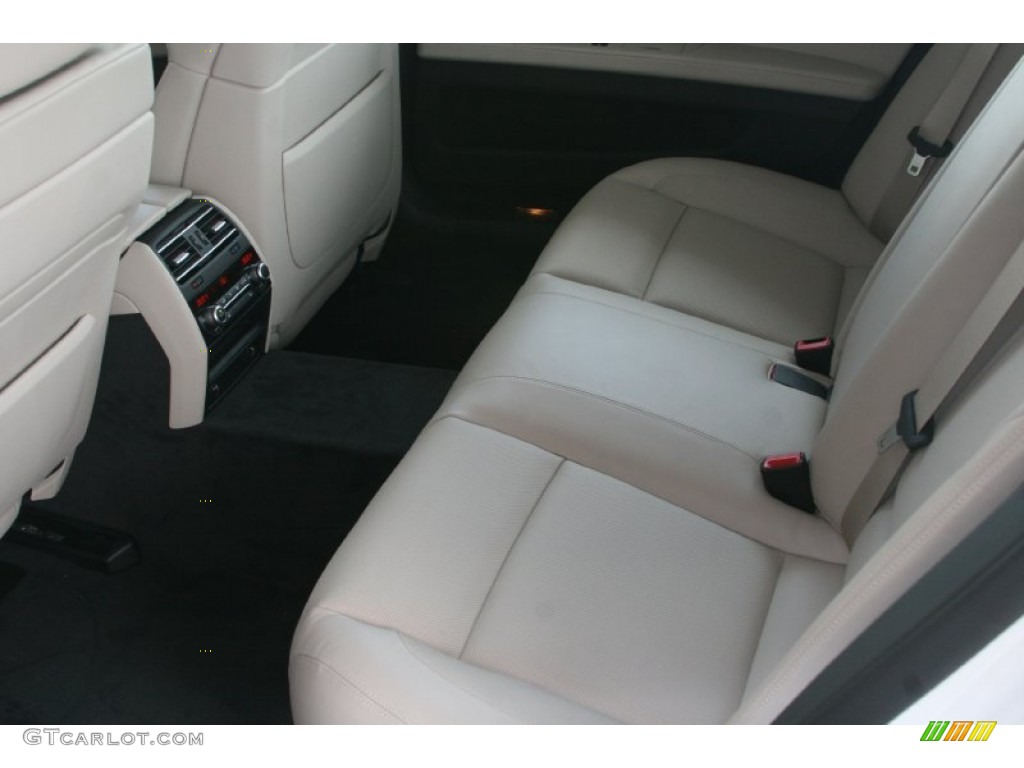 2012 7 Series 750Li Sedan - Mineral White Metallic / Oyster/Black photo #16