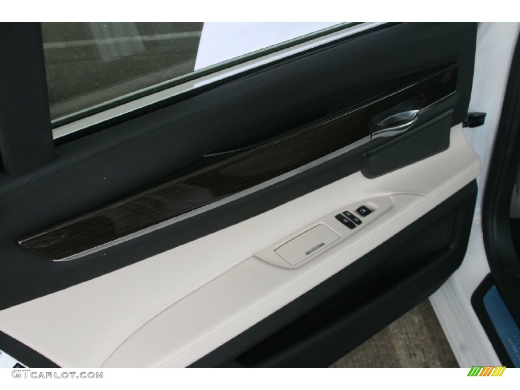 2012 7 Series 750Li Sedan - Mineral White Metallic / Oyster/Black photo #18