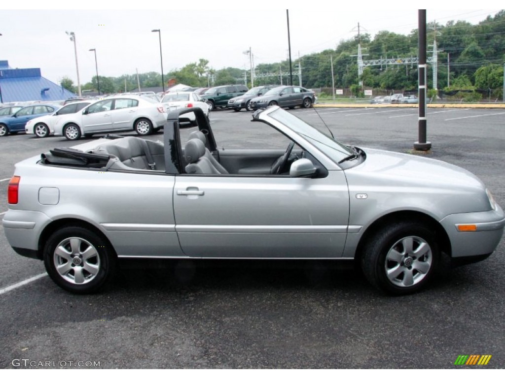 2002 Cabrio GLX - Reflex Silver Metallic / Grey photo #4