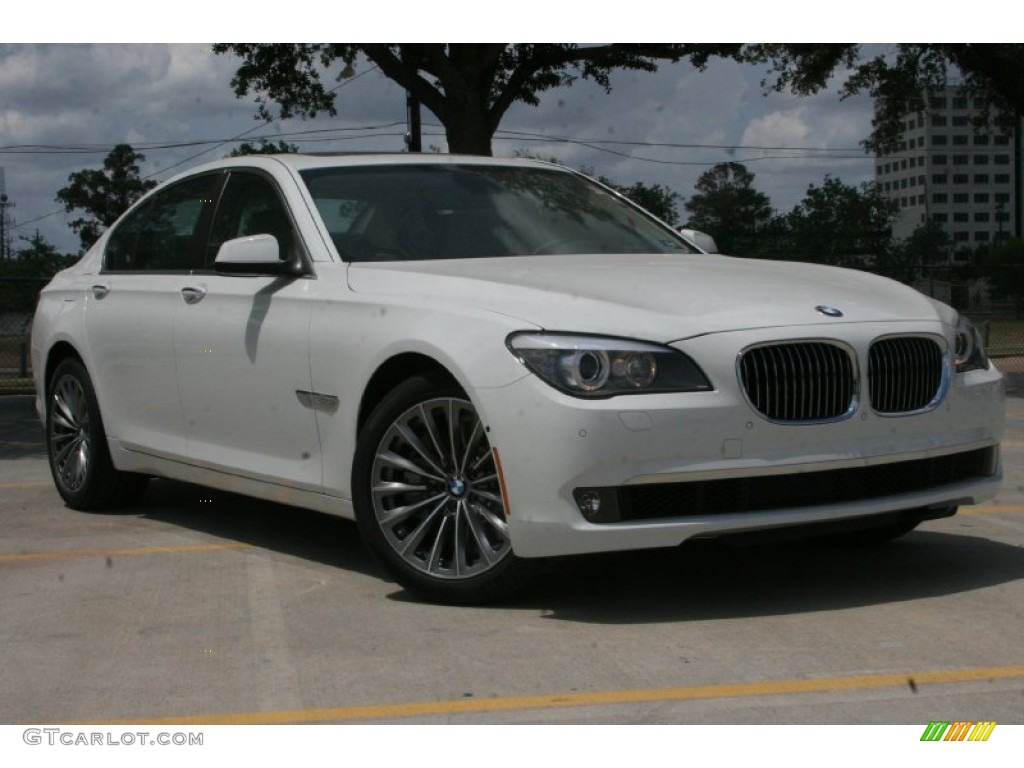 2012 7 Series 750i Sedan - Alpine White / Oyster/Black photo #1