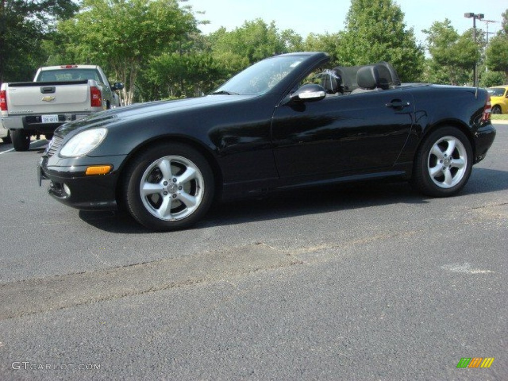 Black 2004 Mercedes-Benz SLK 320 Roadster Exterior Photo #50879056