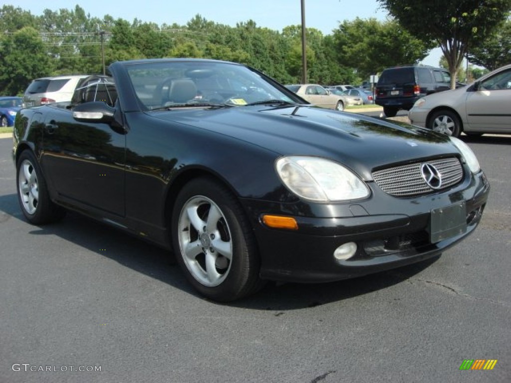 Black 2004 Mercedes-Benz SLK 320 Roadster Exterior Photo #50879143