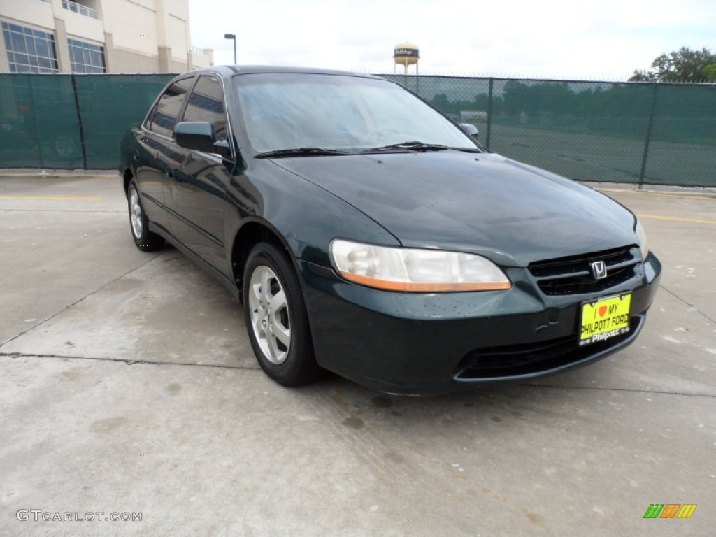 2000 Accord SE Sedan - Dark Emerald Pearl / Ivory photo #1
