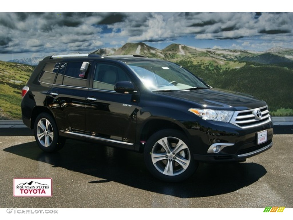 2011 Highlander Limited 4WD - Black / Ash photo #1