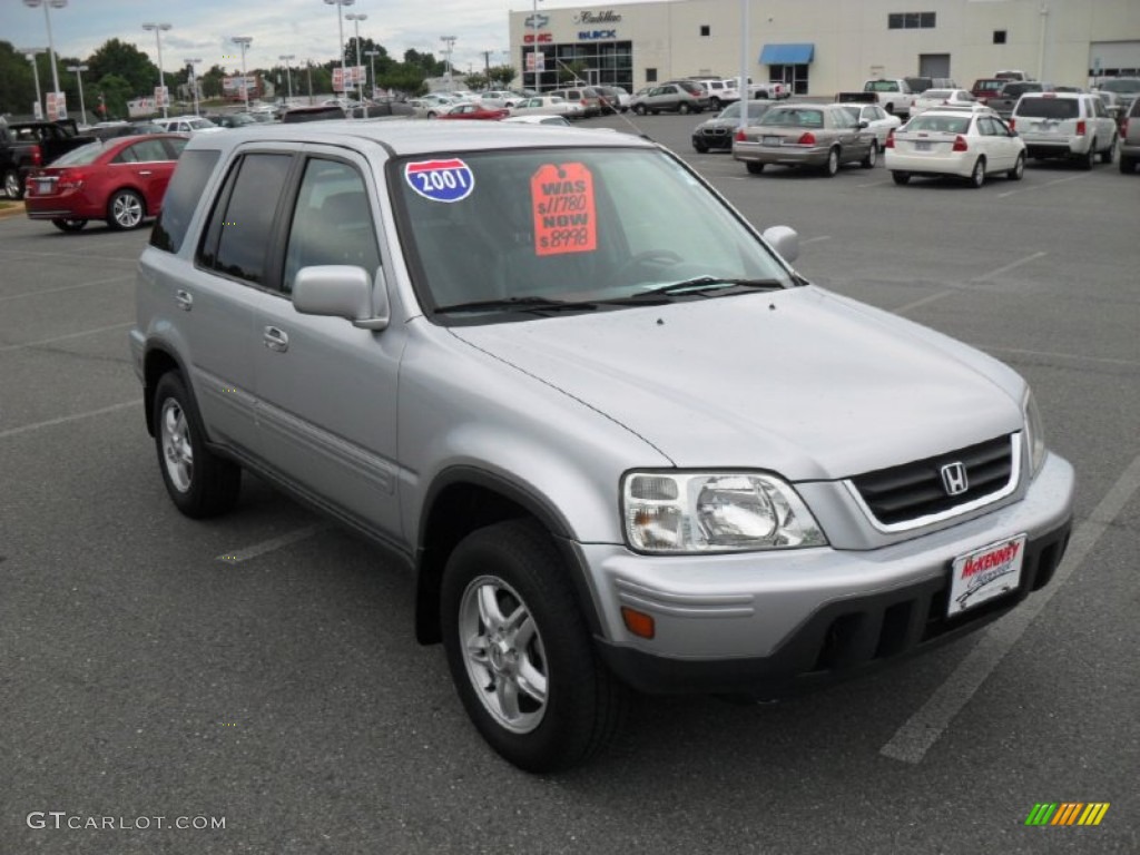 2001 CR-V Special Edition 4WD - Satin Silver Metallic / Dark Gray photo #4