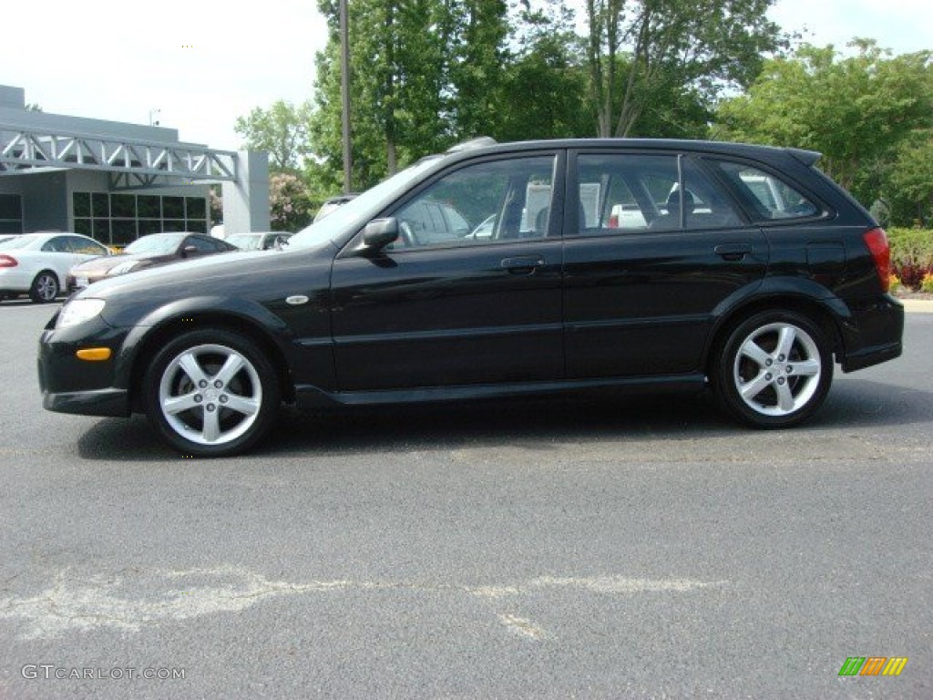 Black Mica 2003 Mazda Protege 5 Wagon Exterior Photo #50882077