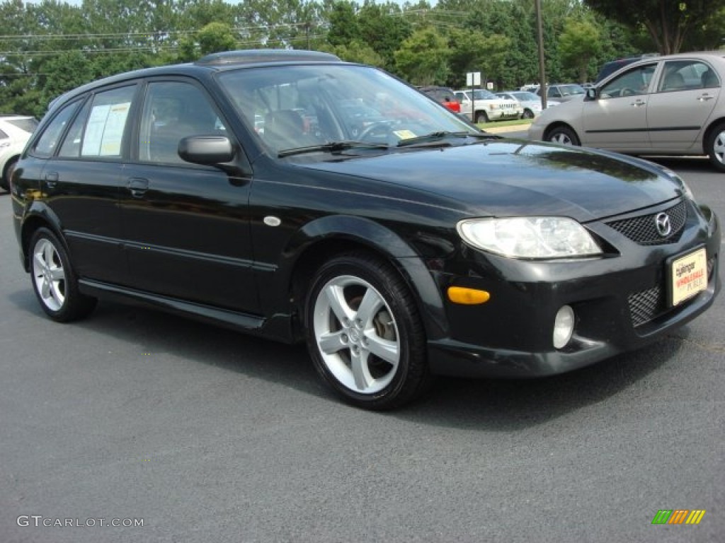 Black Mica 2003 Mazda Protege 5 Wagon Exterior Photo #50882140