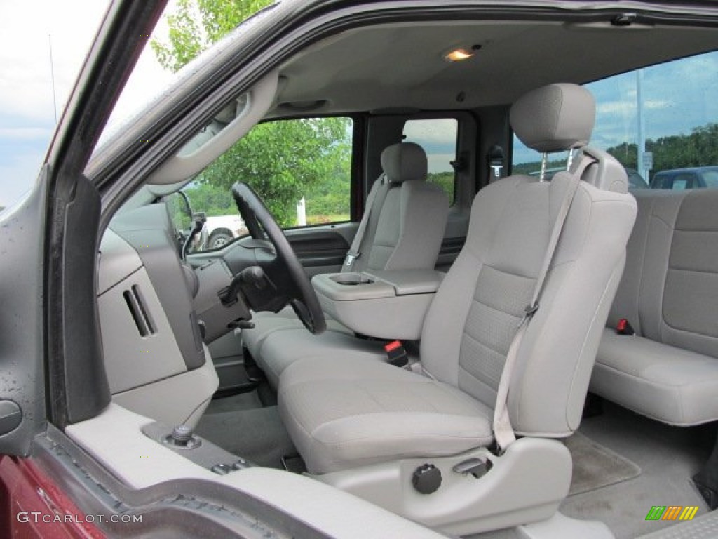 Medium Flint Interior 2007 Ford F250 Super Duty XLT SuperCab 4x4 Photo #50882773