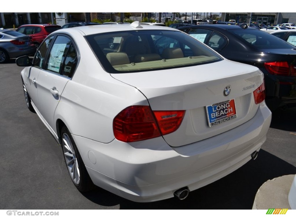 2011 3 Series 335d Sedan - Alpine White / Beige Dakota Leather photo #3