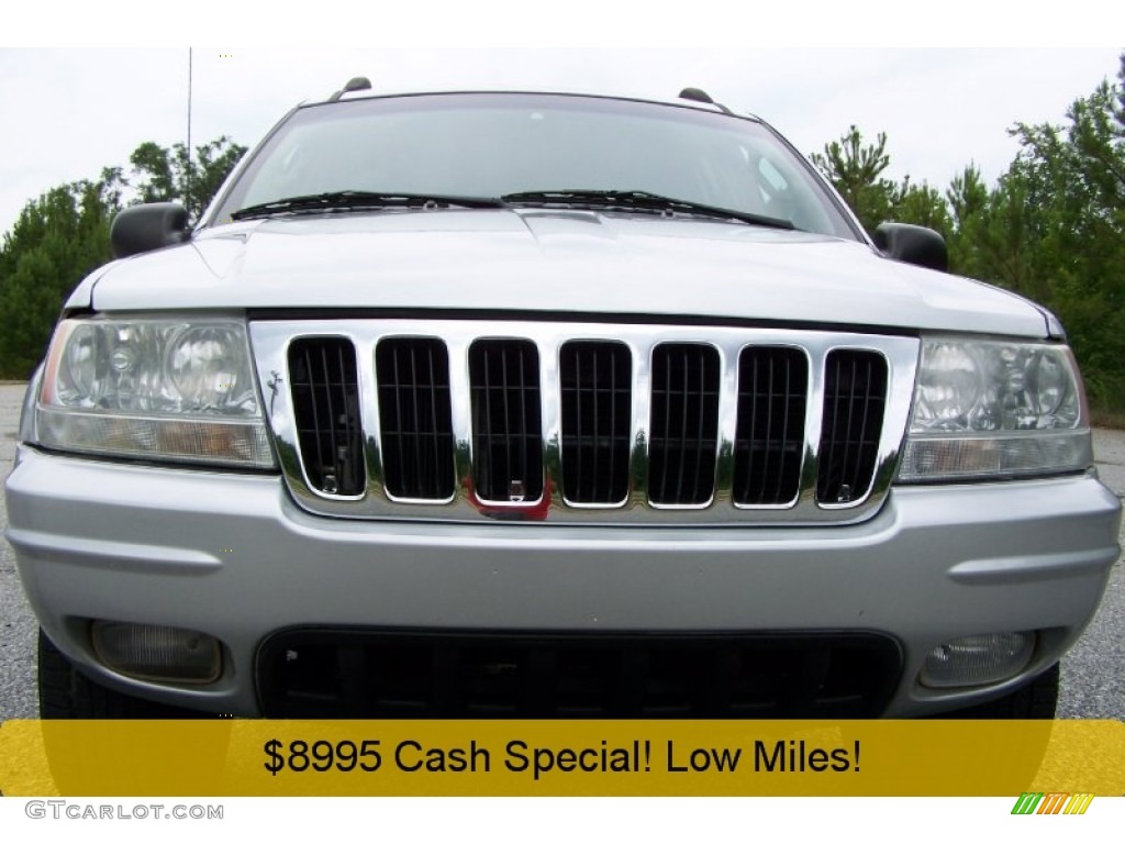 2002 Grand Cherokee Limited 4x4 - Bright Silver Metallic / Dark Slate Gray photo #1