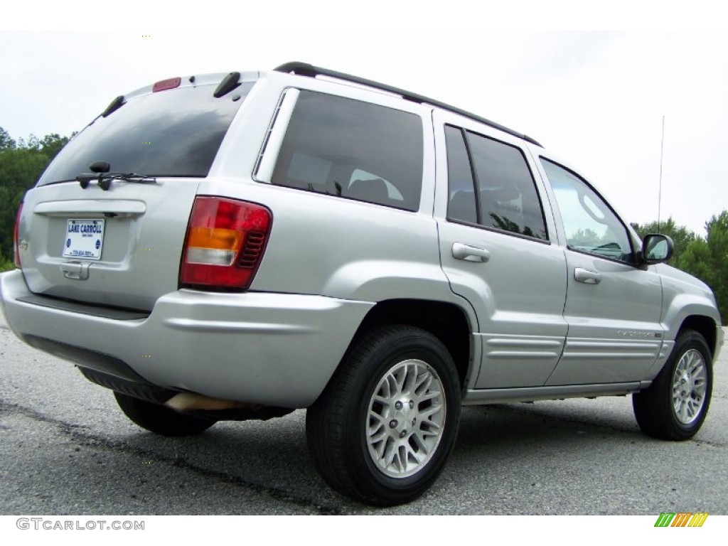 2002 Grand Cherokee Limited 4x4 - Bright Silver Metallic / Dark Slate Gray photo #4