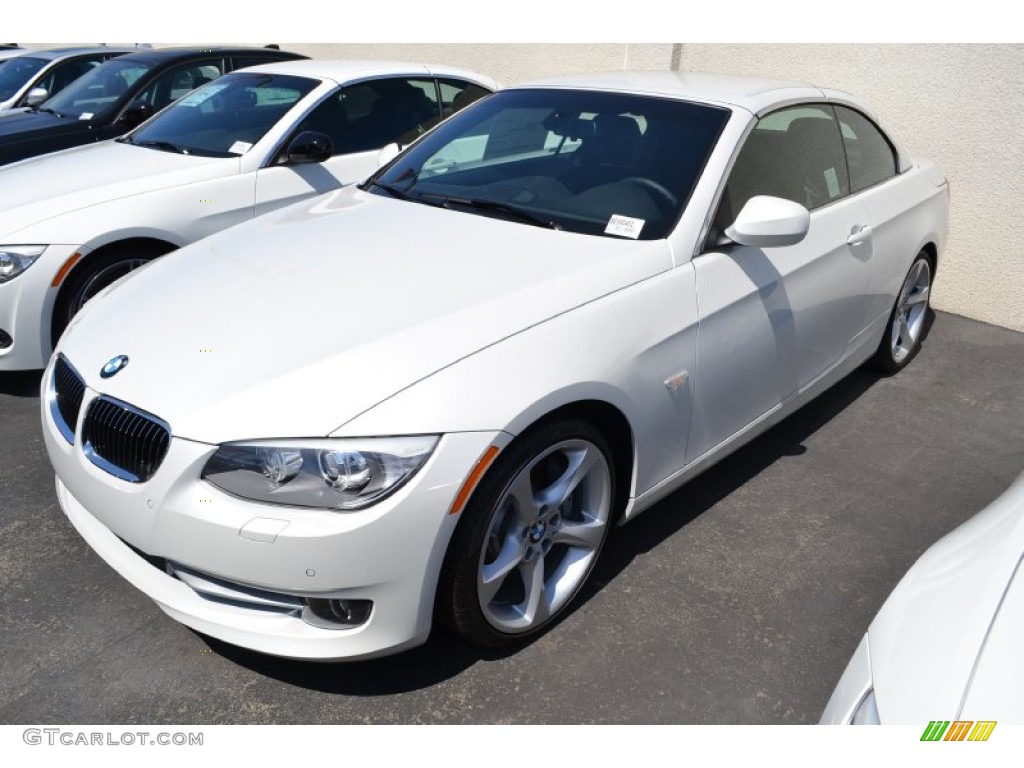 2011 3 Series 335i Convertible - Mineral White Metallic / Black Dakota Leather photo #4