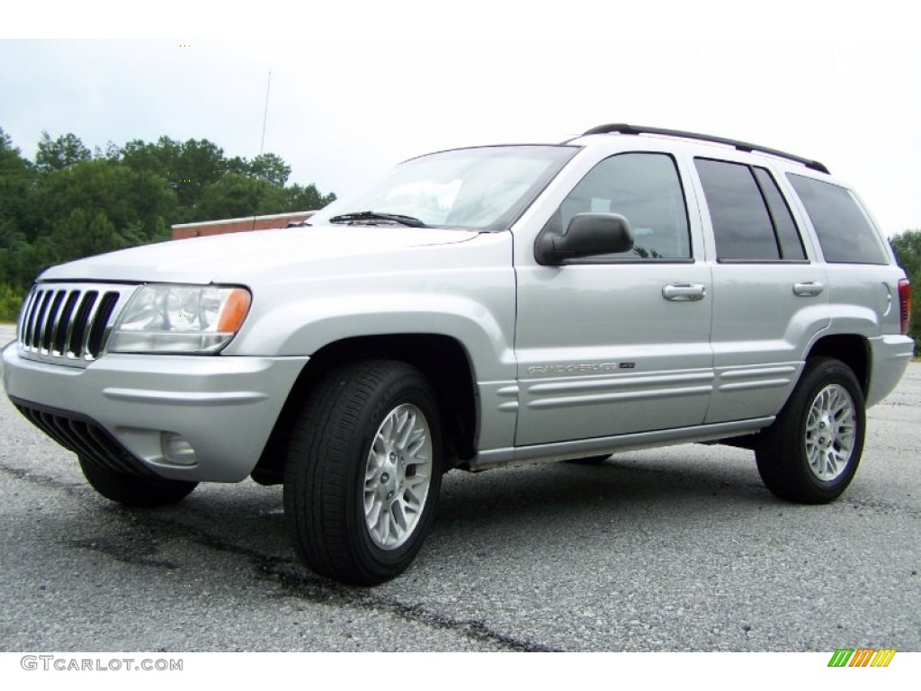 2002 Grand Cherokee Limited 4x4 - Bright Silver Metallic / Dark Slate Gray photo #5