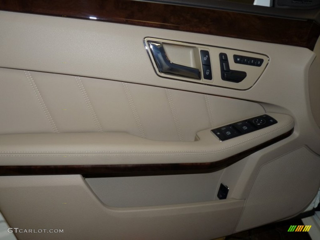 2010 Mercedes-Benz E 63 AMG Sedan Almond Beige Door Panel Photo #50883229
