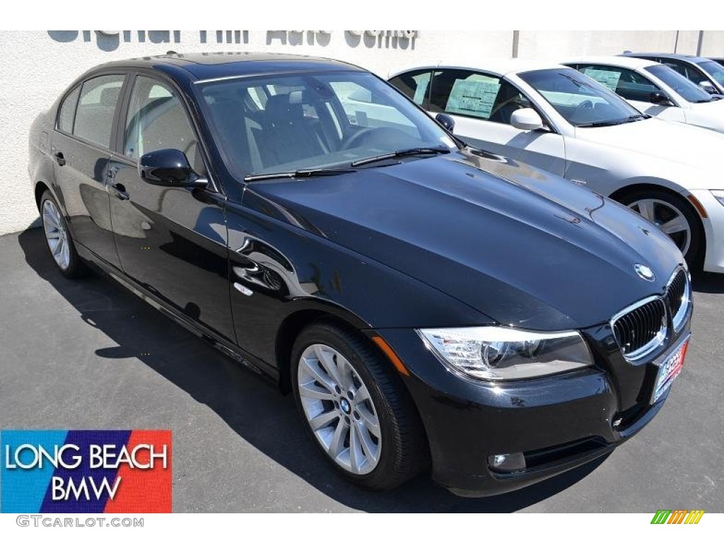 2011 3 Series 328i Sedan - Jet Black / Black Dakota Leather photo #1