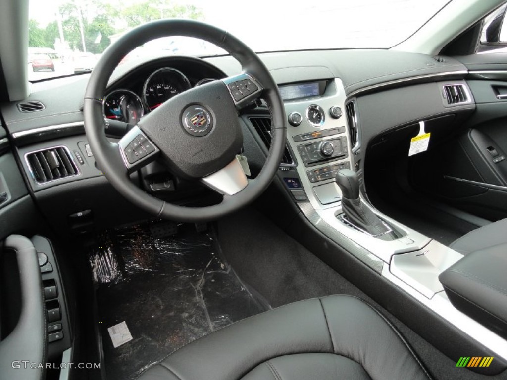 Ebony Interior 2011 Cadillac CTS 4 3.0 AWD Sedan Photo #50884186